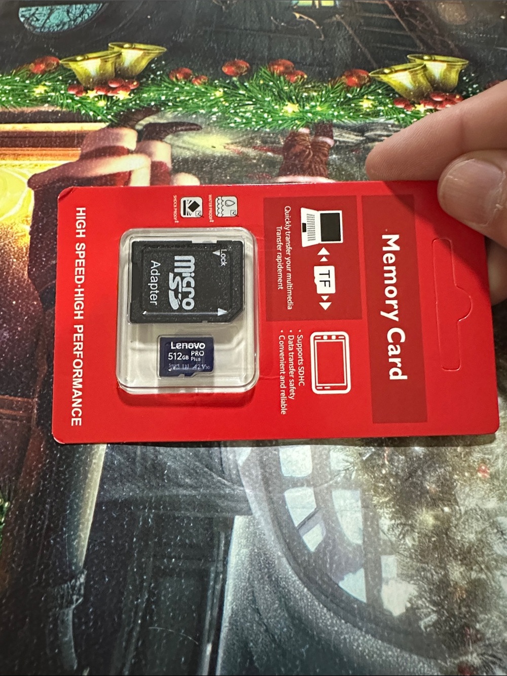 Lenovo 512GB Blue microSDXC Card with Adapter